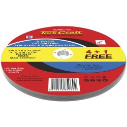 4+1 Free Cutting Disc Metal 230x1.6x22.22mm